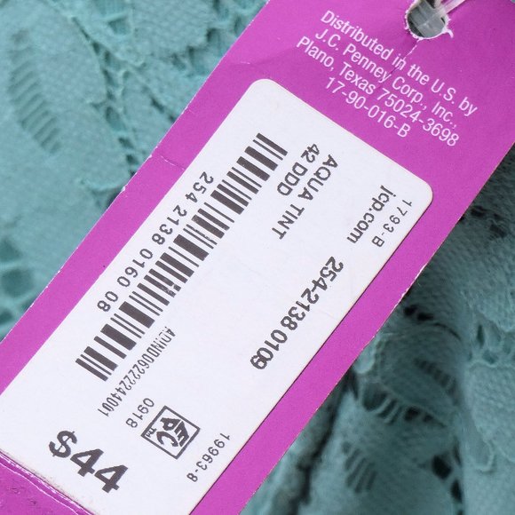 NEW!!! Ambrielle Aqua Bra Size 42DDD or 42F - Picture 7 of 7